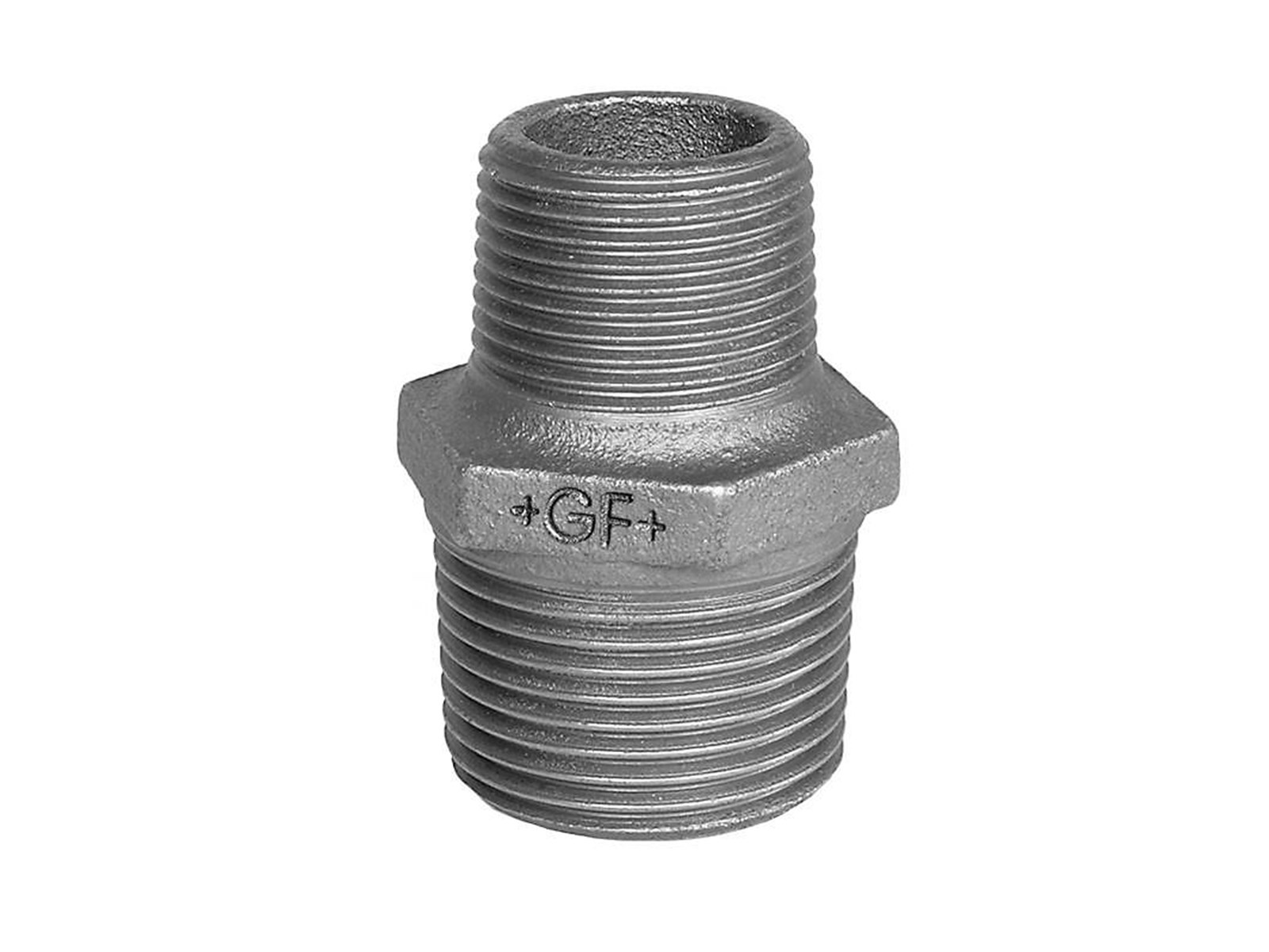 +GF+ nipple black 3/8 - 1/4'' +GF+ nipple black 3/8 - 1/4''